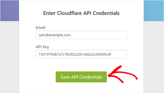 Save Cloudflare API Credentials in WordPress