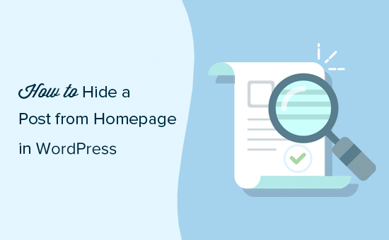 Hide Posts from Home Page in WordPress