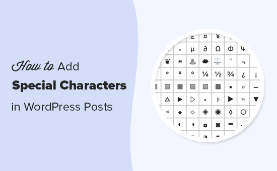 Adding special characters to your WordPress posts and pages