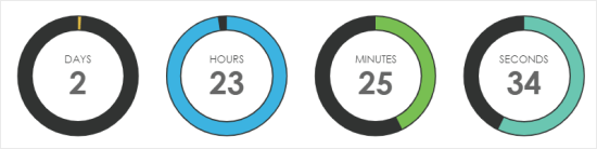 Пример таймера, созданного с помощью Countdown Timer Ultimate