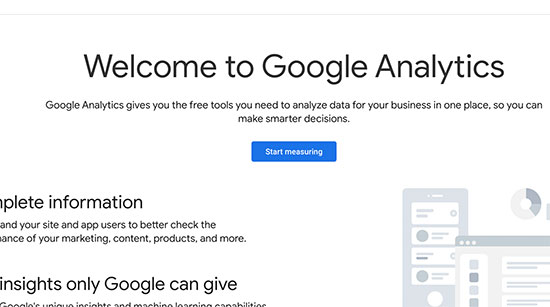 Iscrizione a Google Analytics