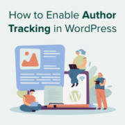 How to enable author tracking in WordPress