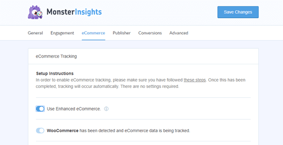 Monsterinsights Ecommerce Settings 1