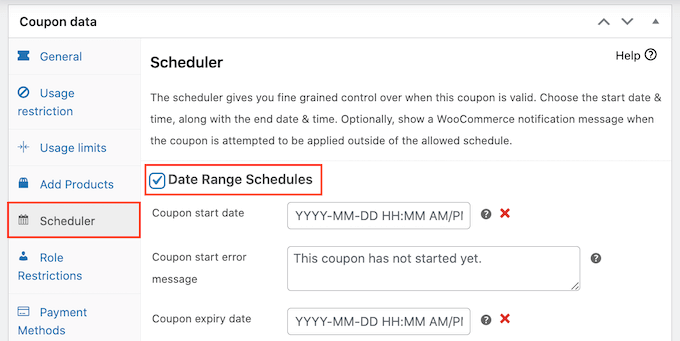 Scheduling a WooCommerce coupon