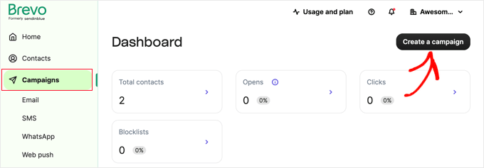 The Brevo Campaigns Dashboard