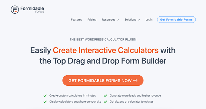 Formidable Forms Calculator