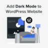 How to add dark mode to your WordPress website