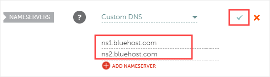 Добавление серверов имен в Namecheap
