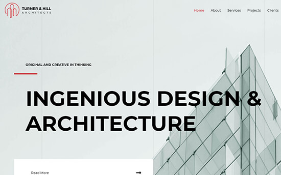 Astra theme for Architecture Firms