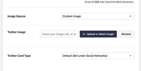 Adding your custom image to be used as Facebook card for category