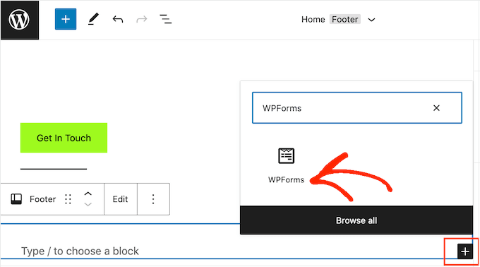 Including a contact type to a block-based WordPress style