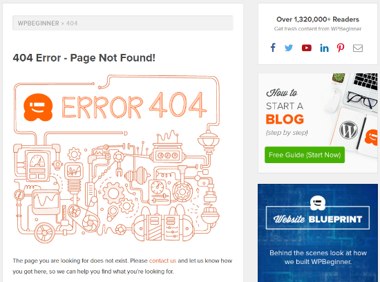 404 Error Example