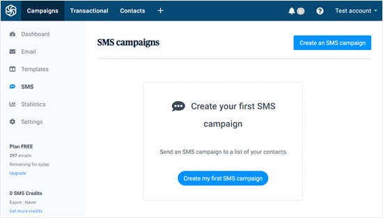 Create First Sms Campaign