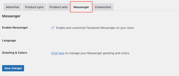Enabling Facebook Messenger for your online store