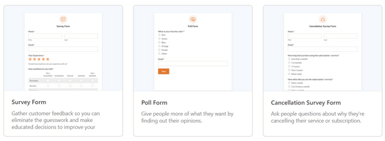 WPForms survey templates WPForms survey templates