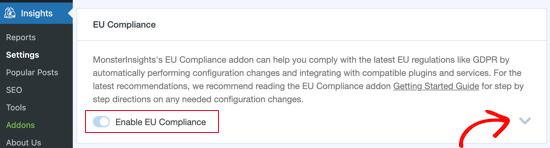 MonsterInsight's EU Compliance Configuration