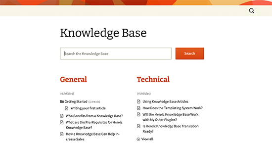 Knowledge base / wiki