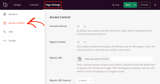 Controlling who can access your site in maintenance mode