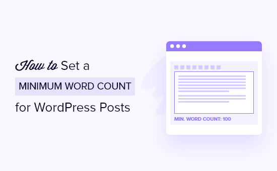 Set Minimum Word Count for WordPress Posts
