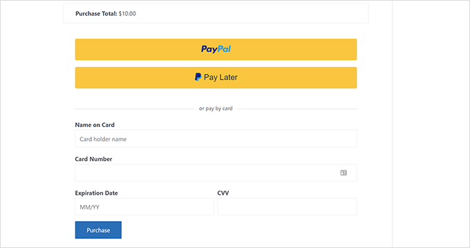 PayPal Commerce checkout в Easy Digital Downloads