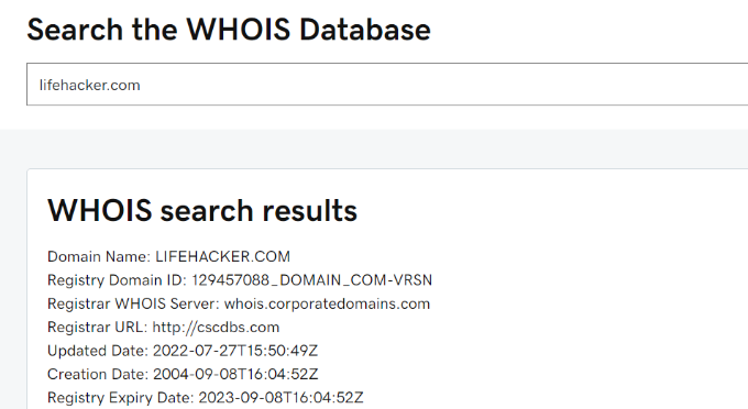 پایگاه داده WHOIS