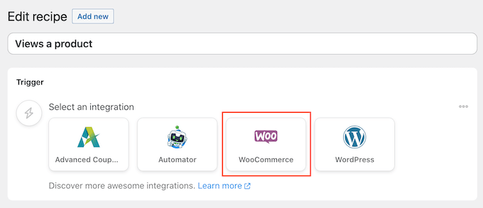 Adding WooCommerce as an integration in Uncanny Automator