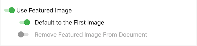 Automatically setting the featured image for an imported Google Doc