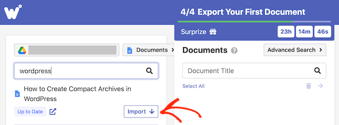 Importing a Google document into WordPress using Wordable