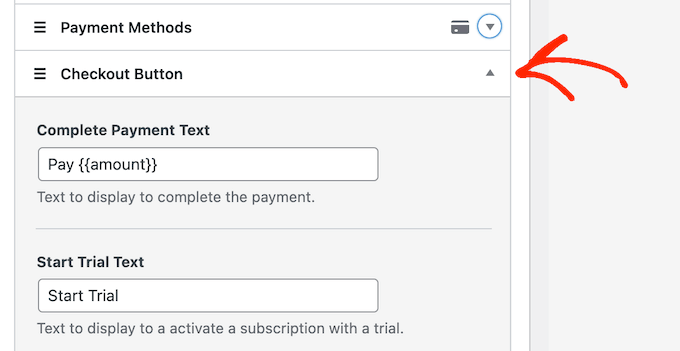 Customizing the recurring payment form