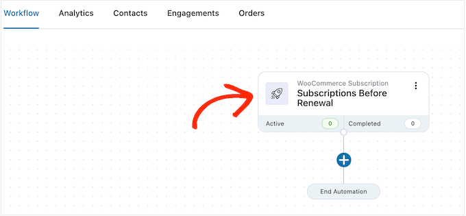 Editing the subscriptions renewal WooCommerce trigger