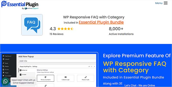 WebHostingExhibit wp-responsive-faq-with-category 9 Best FAQ WordPress Plugins (Expert Pick)  